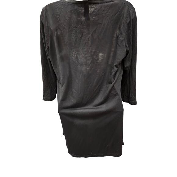 Mac & Belle neon Colorful Graphic Kitty Pullover cat themed Black Knit Tunic M + - Picture 3 of 6